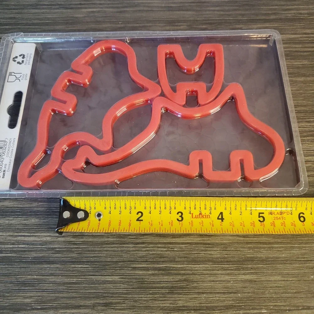 3-D Dinosaur Cookie‎ Cutter Set - Stegosaurus, Standing Cookie Bakers Gift Idea